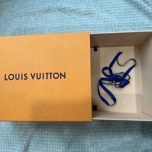 Louis Vuitton Gift Box with Blue Ribbon